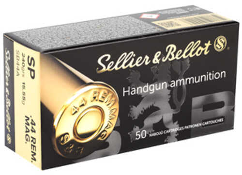 Sellier & Bellot Pistol 44 Mag 240 Grain Soft Point Ammo 600 Rounds SB44A