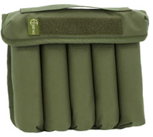 Cole-TAC Can Caddy Standard Size 500 Denier Nylon 9.25"x10.5"x2.5" Ranger Green 5 Slots for Suppressor Storage CD105