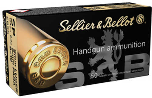 Sellier & Bellot 9MM 124 Grain Soft Point 50 Round Box SB9S