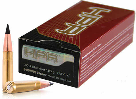 300 AAC Blackout 110 Grain Full Metal Jacket 20 Rounds HPR Ammunition