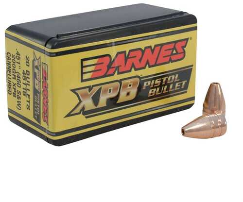 Barnes XPB 460 S&W (0.451'') Pistol Bullets