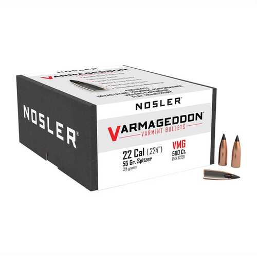 VARMAGEDDON 22 Caliber (0.224'') Flat Base Tipped Bullets