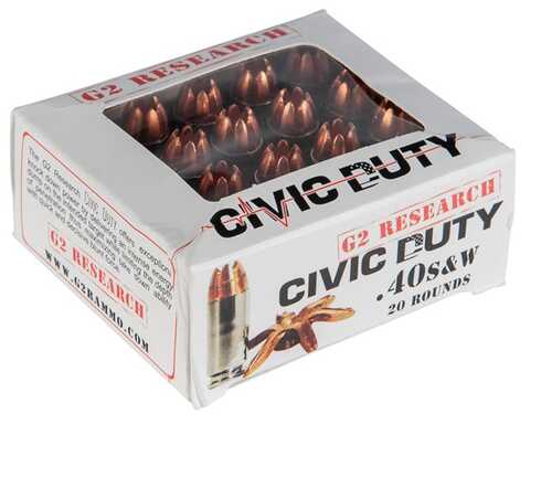 G2R Civic Duty 40 Caliber Ammo