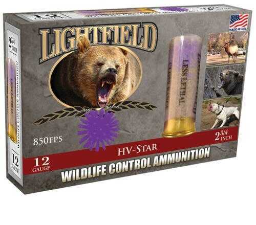 12 Gauge 2-3/4" Rubber 1 Ball  N/a 5 Rounds Lightfield Shotgun Ammunition