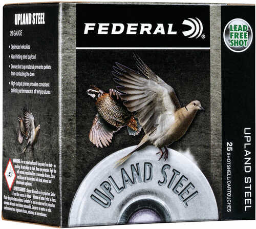 20 Gauge 2-3/4" Steel 7-1/2  7/8 oz 25 Rounds Federal Shotgun Ammunition