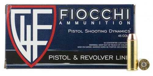 45 Colt 225 Grain Full Metal Jacket 50 Rounds Fiocchi Ammunition