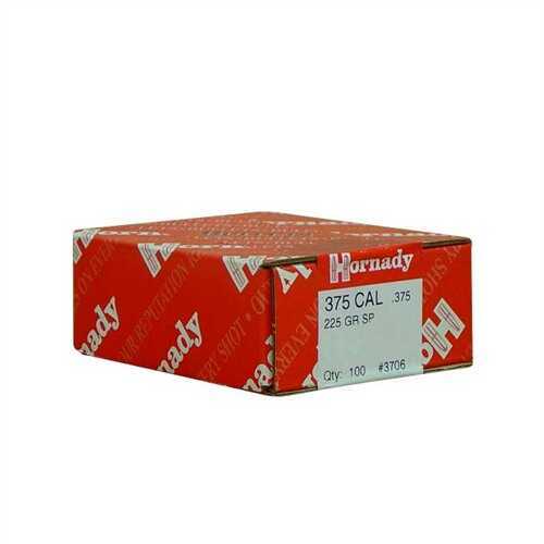 Hornady 375 Caliber Bullets 225 Grain SP Per 100 Md: 3706