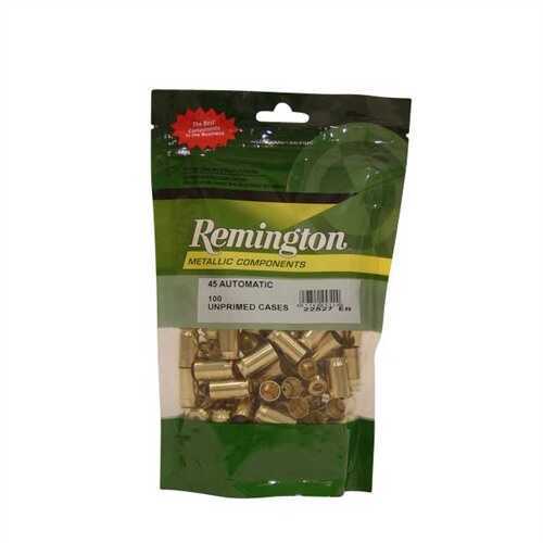 Remington 45 Auto Unprimed Pistol Brass 100 Count