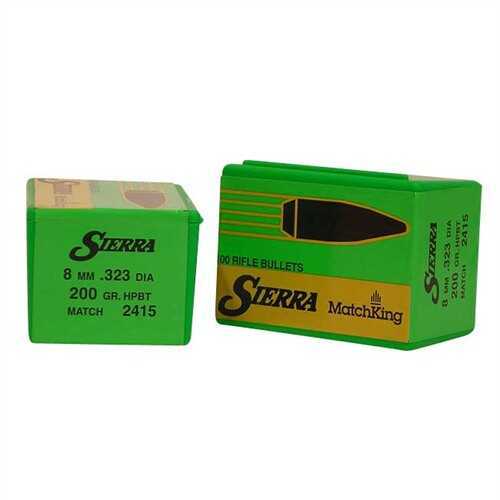 Sierra Bullets 8MM .323 200 Grains HP-BT Match 100CT