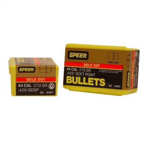 Speer Bullets 4461 DeepCurl 44 Caliber .429 270 GR Soft Point (SP) 50 Box