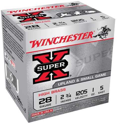 28 Gauge 2-3/4" Lead #5  1 oz 25 Rounds Winchester Shotgun Ammunition