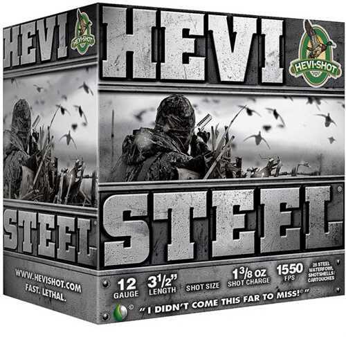 12 Gauge 3-1/2" Hevi Steel BB  1-1/5 oz 25 Rounds Hevi-Shot Shotgun Ammunition