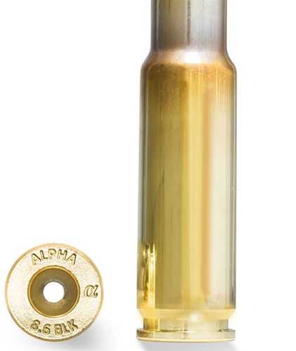 Alpha Munitions 8.6 Blackout Rifle Brass, 100 Pack Model: AM86BLK