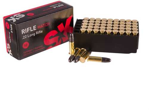 Rifle Match Ammo 22 Long Rifle 40Gr Lead Round Nose