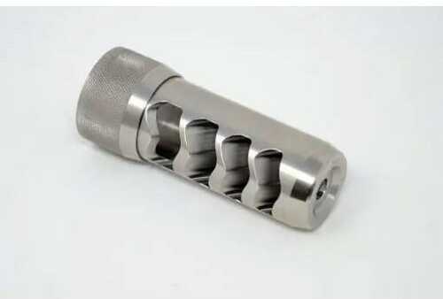 Area 419 Sidewinder Mag Self Timing Muzzle Brake 6.5mm Raw Stainless 5/8-24