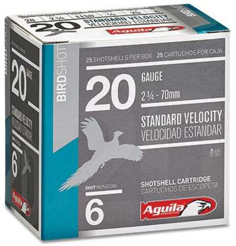 Aguila Target Shotshells 20 Ga 2-3/4" 7/8Oz 1275 Fps #7.5 25/ct