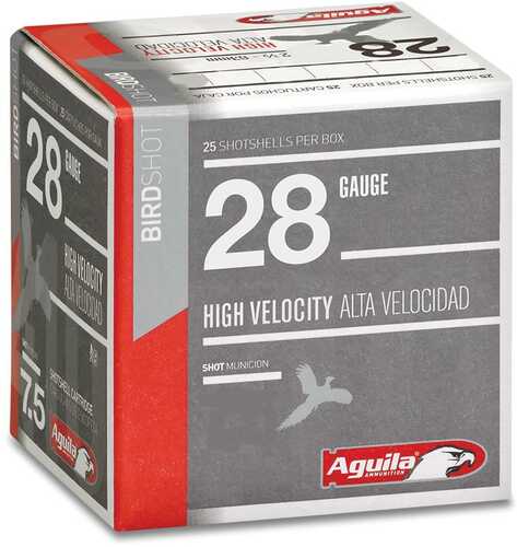 Aguila High Velocity Shotshells 28 Ga 2-3/4" 1Oz 1200 Fps #6 25/ct