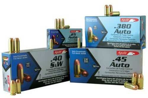 Aguila Handgun Ammunition .40 S&W 180 Gr FMJ 1050 Fps 50/ct