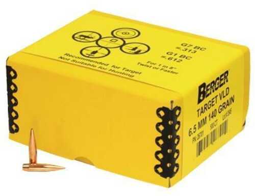 Berger Match Grade Target Bullets 6.5mm .264" 140 VLD 500/ct