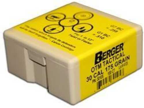 Berger Match Grade Tactical Bullets .338 Cal .338" 300 Hybrid OTM 250/ct