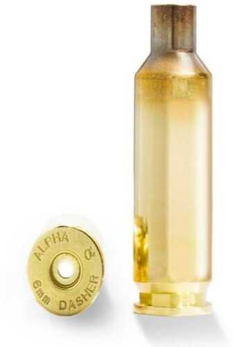 Alpha Munitions Ultra Premium Unprimed Brass Cartridge Cases 6mm Dasher 100/Box