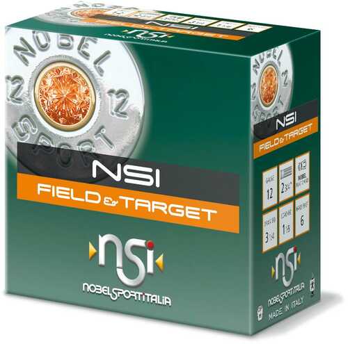 Nobel Sport Field & Target Shotshells 12 Ga 2-3/4" 1-1/8 Oz 1255 Fps #7.5 25/ct