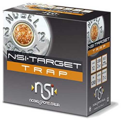 Nobel NSI Target Trap Shotshell 12 Ga 2-3/4" 1-1/8 Oz 1145 Fps #8 25/ct