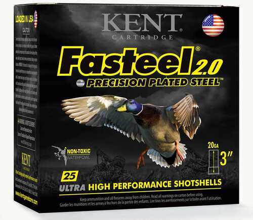 Kent Fasteel 2.0 Shotshells 20 Ga 3" 7/8Oz 1550 Fps #2 25/ct