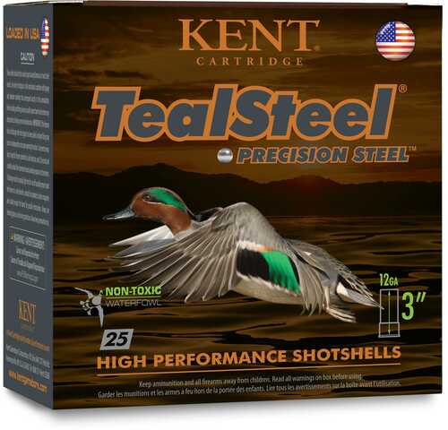 Kent Teal Steel Shotshells 12 Ga 3" 1-1/4Oz 1350 Fps #6 25/ct