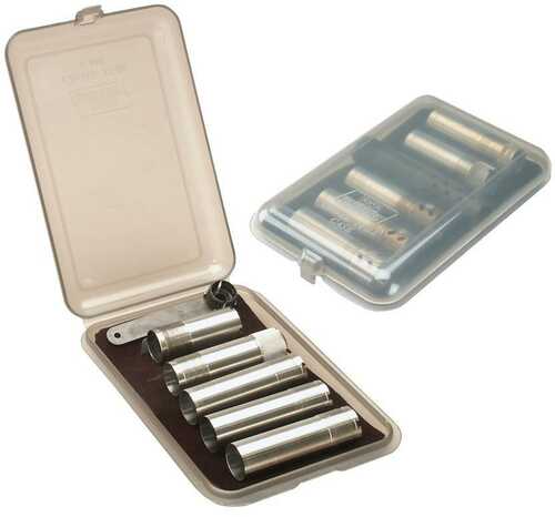 MTM Choke Tube Case For 6 Extended Tubes Clear Smoke