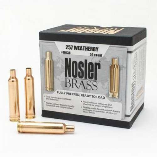 Nosler Unprimed Brass Rifle Cartridge Cases 50/ct .257 Roberts (+P)