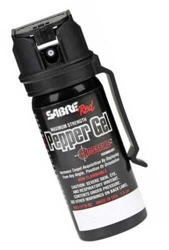 Sabre 1.8 Oz Crossfire Pepper Gel w/ Belt Clip