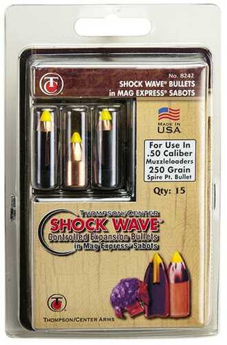 Thompson Center Shockwave Spire Point Polymer Tip Bullets .50 Cal Sabot 200 Gr  15/ct