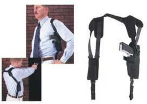 Uncle Mikes Pro-Pak Vertical Shoulder Holsters Black - Fits 5.5" Large Autos