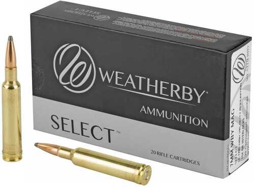 Weatherby Select Hornady Interlock Rifle Ammuntion 7mm Wby Mag 154Gr  SP 3260 Fps 20/ct