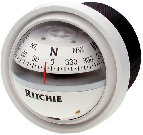 Ritchie V-57W.2 Explorer Compass - Dash Mount - White