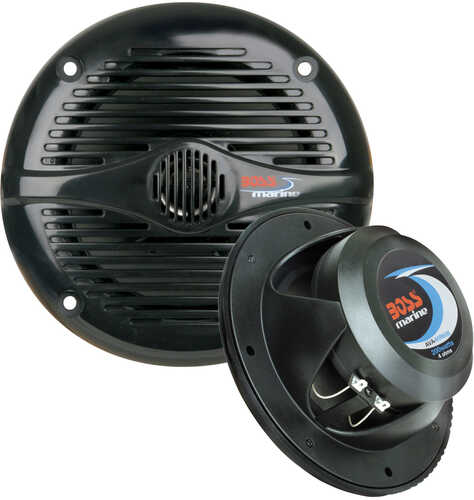 Boss Audio MR50B 5.25" Round Marine Speakers - (Pair) Black