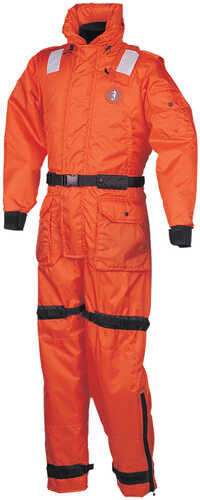 Mustang Deluxe Anti-Exposure Coverall &amp; Work Suit - Orange - Medium