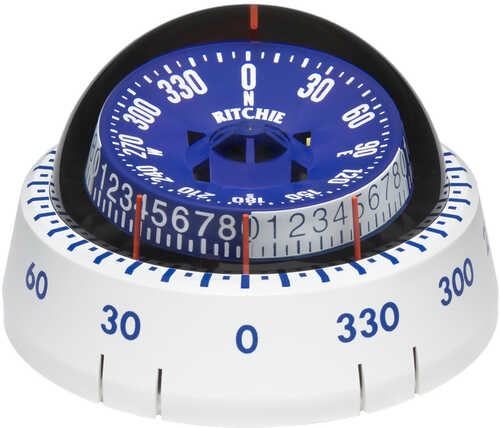 Ritchie XP-98W X-Port Tactician&#153; Compass - Surface Mount - White