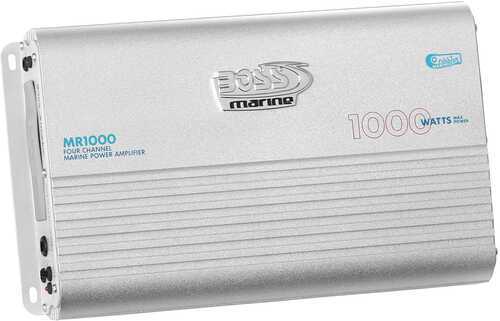 Boss Audio MR1000 Marine Power Amplifier 4-Channel MOSFET Bridgeable