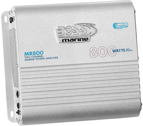 Boss Audio MR800 Marine Power Amplifier 2-Channel MOSFET Bridgeable