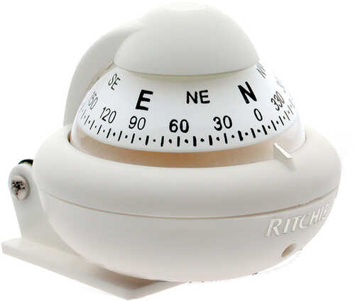 Ritchie X-10W-M RitchieSport Compass - Bracket Mount - White