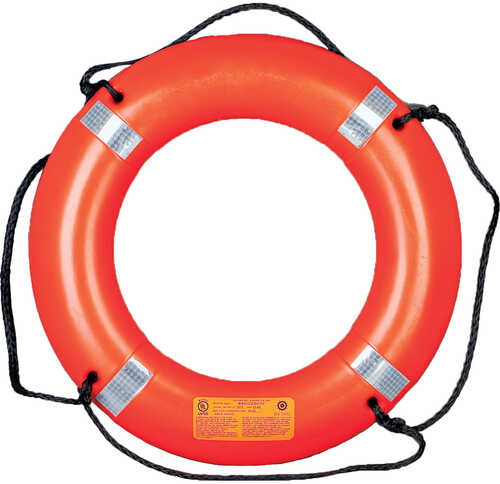 Mustang 30" Ring Buoy w/Reflective Tape - Orange