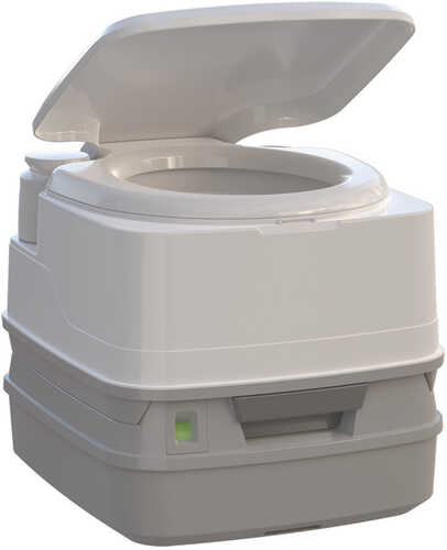 Thetford Porta Potti 260P MSD Marine Toilet 90&deg; with Piston Pump, Level Indicator, and Hold-Down Kit