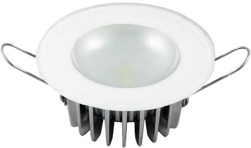 Lumitec Mirage - Flush Mount Down Light Glass Finish/No Bezel 4-Color Red/Blue/Purple Non Dimming w/White