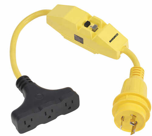 Marinco Dockside 30A to 15A Adapter with GFI