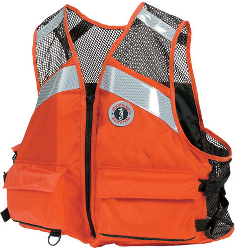 Mustang Industrial Mesh Vest - Orange - 4XL/5XL