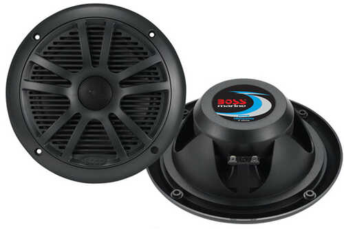 Boss Audio MR6B 6.5" Dual Cone Marine Coaxial Speaker (Pair) - 180W - Black