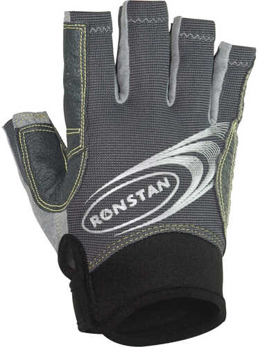 Ronstan Sticky Races Glove w/Cut Fingers - Grey - Medium