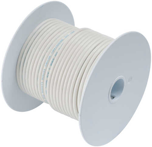 Ancor White 18 AWG Tinned Copper Wire - 100'